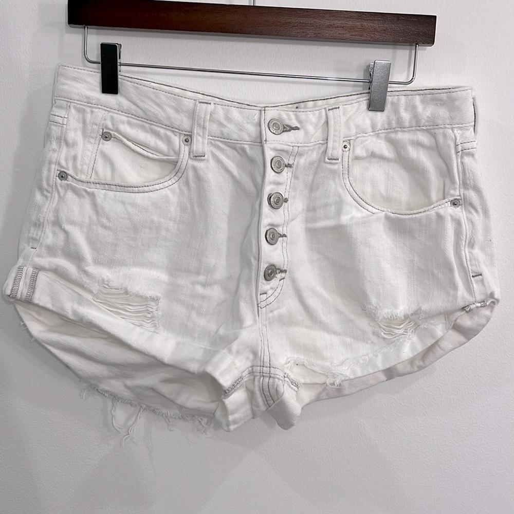 Free People Jean Shorts - mid rise